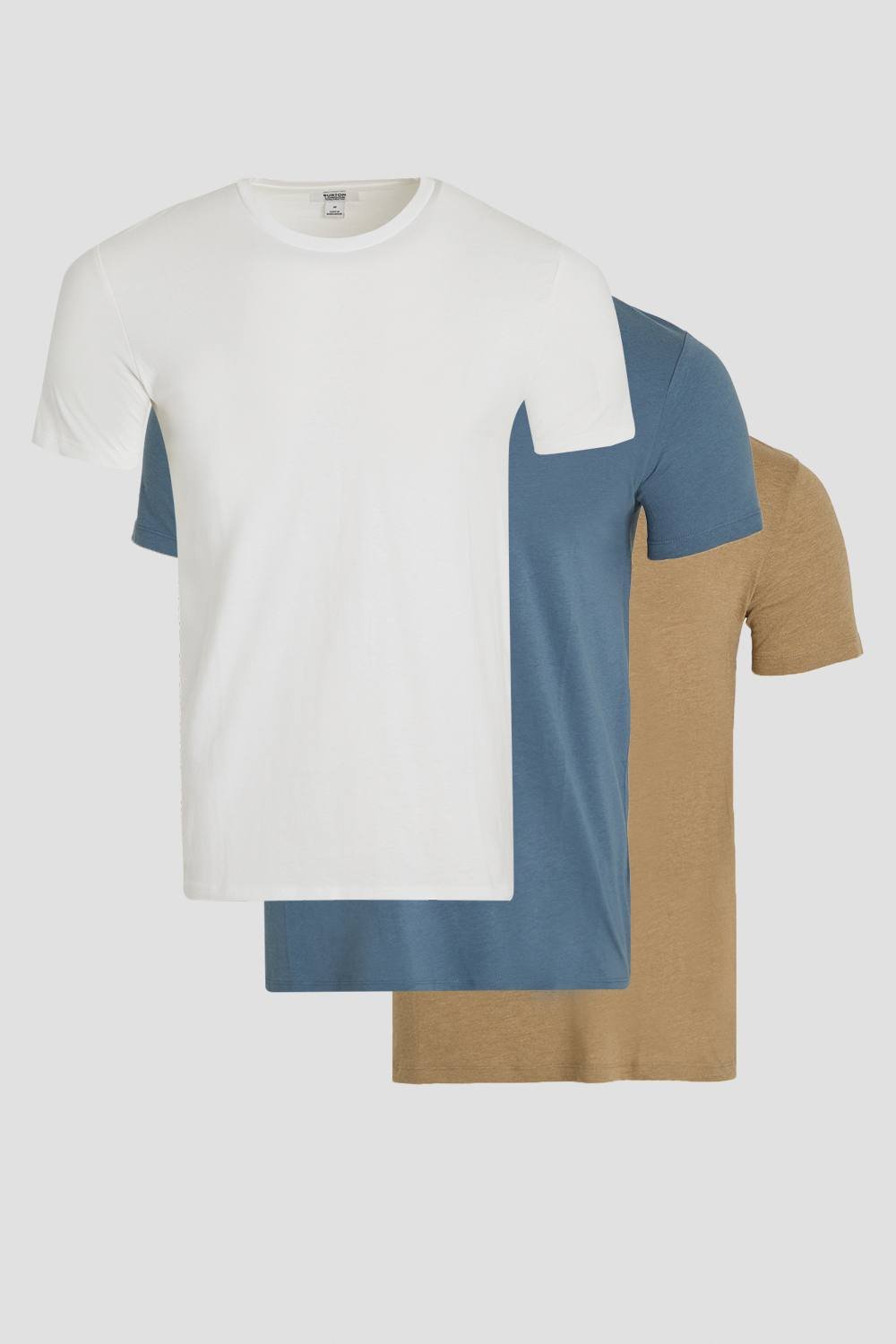 Burton Burton Men's Mixed 3 Pack Plain Crew Neck T-Shirts - 2