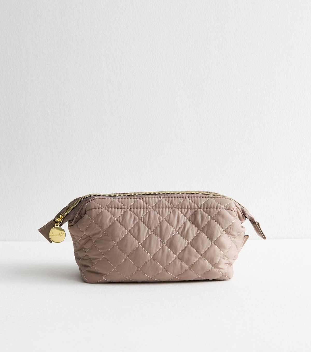Danielle Creations Brown Quilted Toiletery Bag Danielle New Look - 1