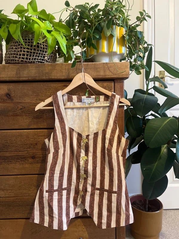 Never Fully Dressed Never fully dressed chocolate stripe waistcoat : 10