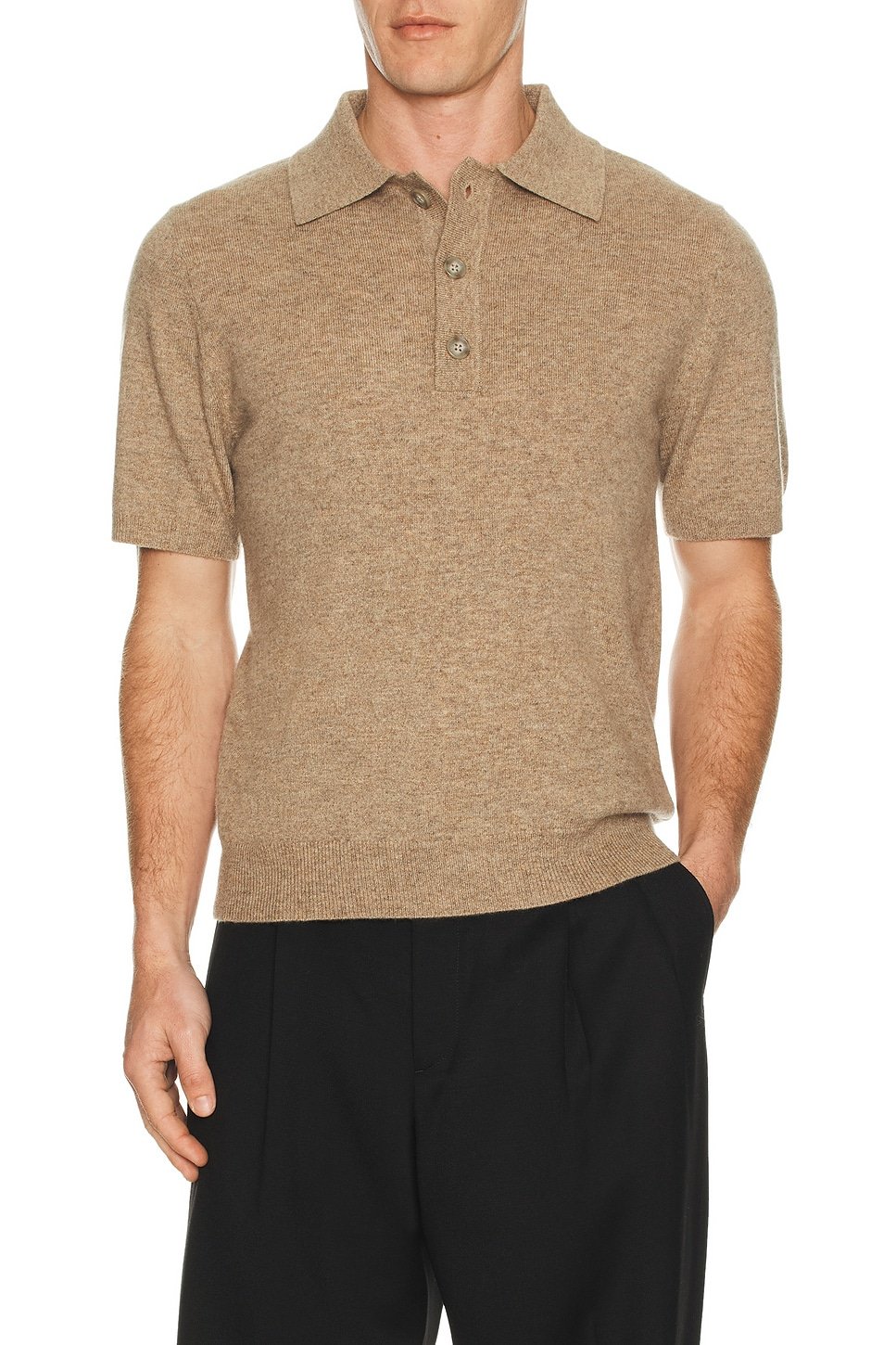 revolve Short Sleeve Knit Polo - 1
