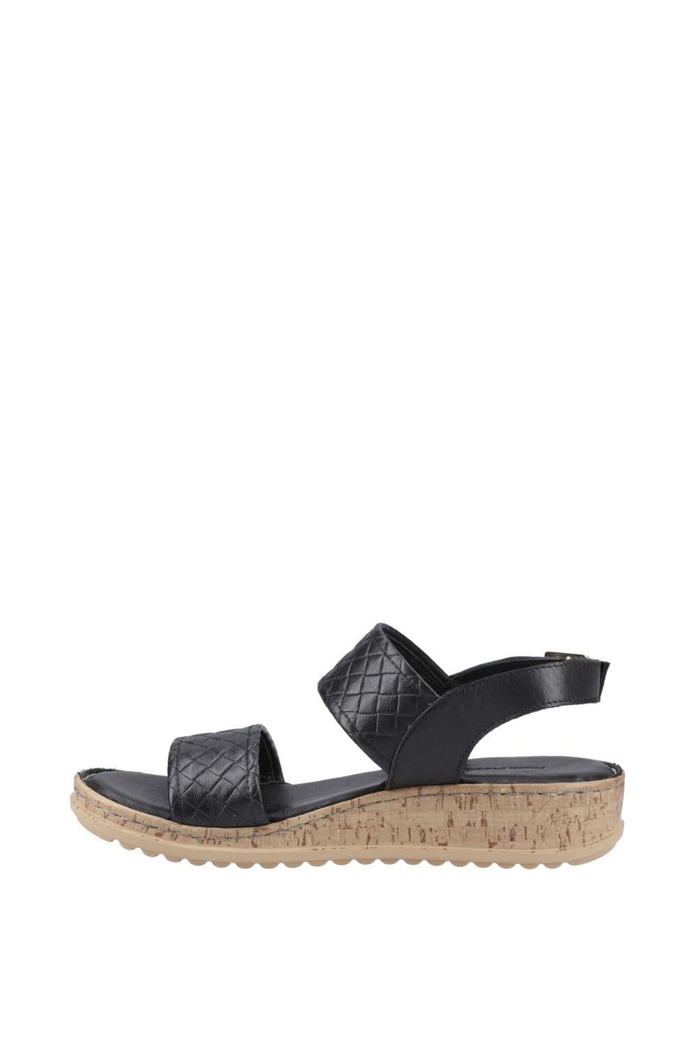 Hush Puppies Hush Puppies Women's Ebony Wide Fit Sandal in Black - 4