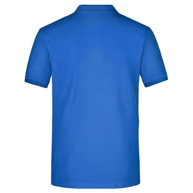 James and Nicholson James and Nicholson Men's Piqué Elasticated Polo Shirt in Blue - 2