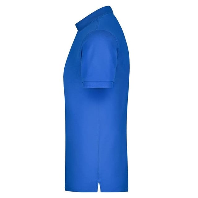 James and Nicholson James and Nicholson Men's Piqué Elasticated Polo Shirt in Blue - 3