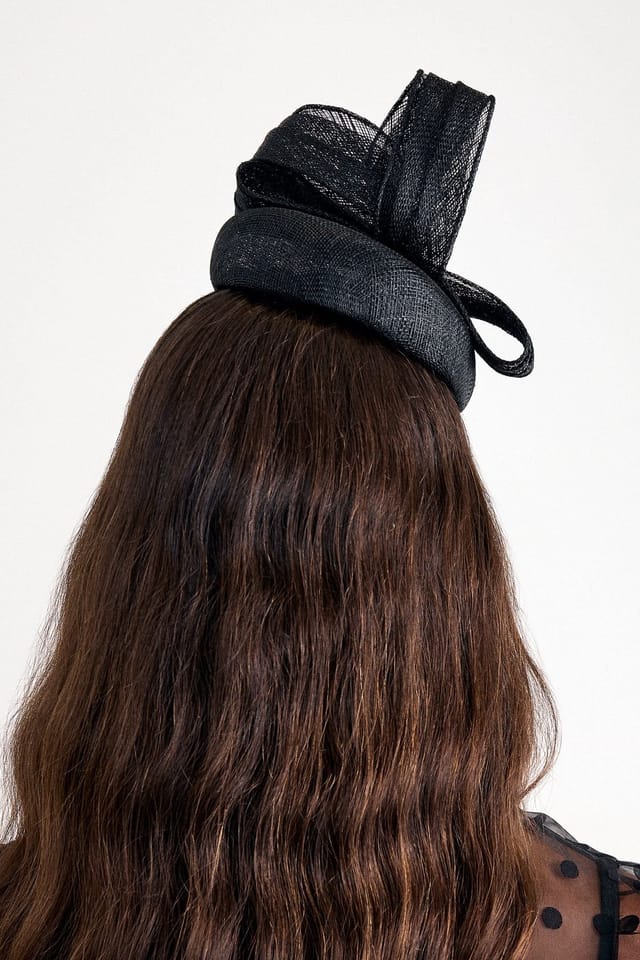 Phase Eight Phase Eight Women's Bow Twisted Pillbox in Black - 3