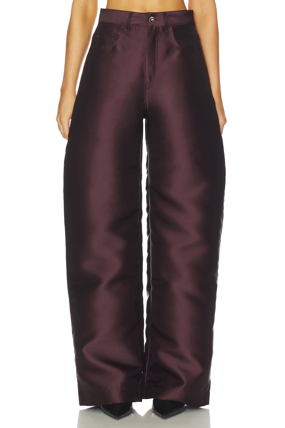 revolve Heavy Satin Boyfriend Trouser