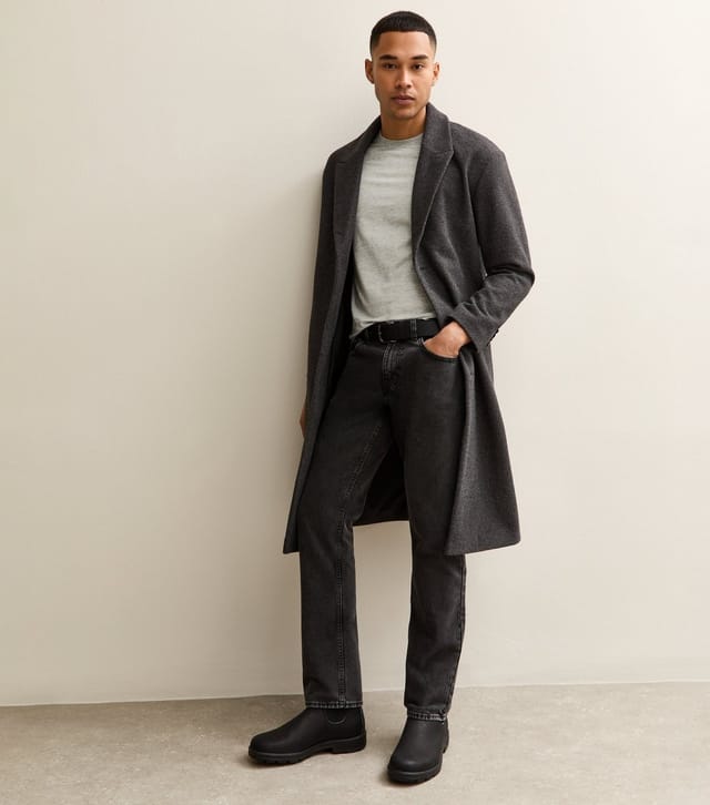 New Look Men's Grey Marl Muscle Fit T-Shirt New Look - 3