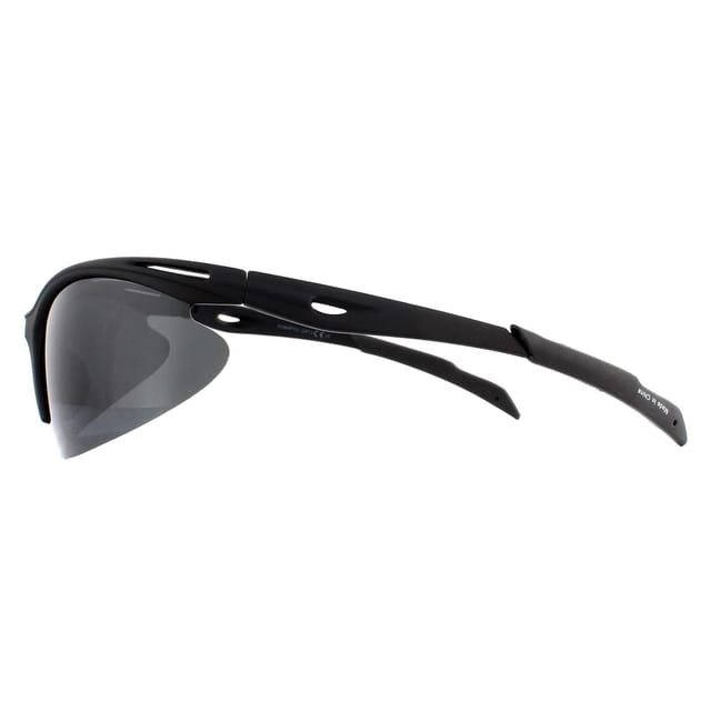 montana montana Men's Wrap Black Rubber Smoke Polarized Sunglasses - 3