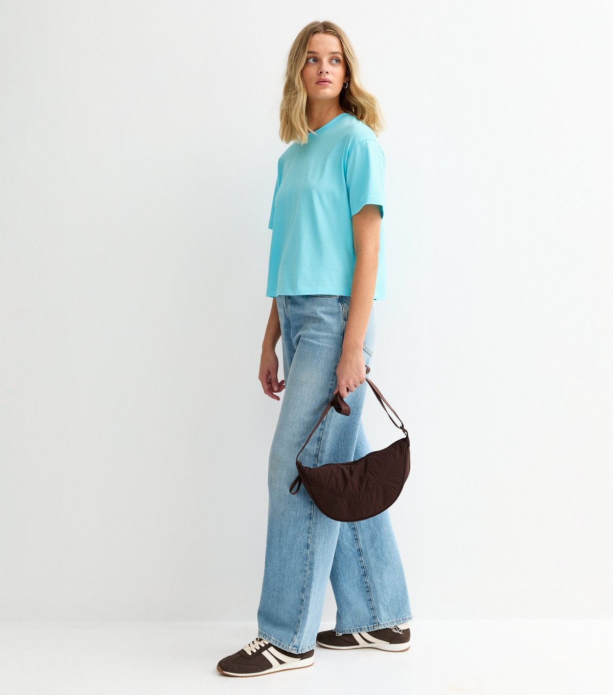 New Look Women's Teal Cotton Boxy T-Shirt New Look - 3