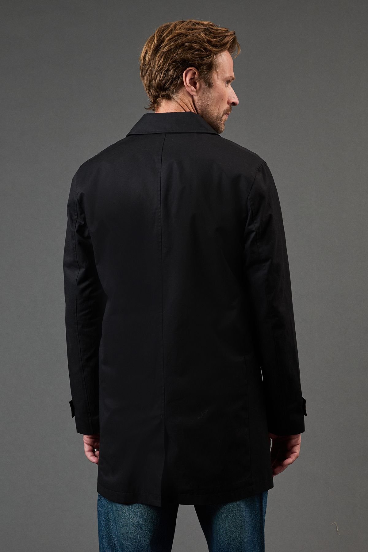 Maine Maine Men's Smart Cotton Mac in Black - 3