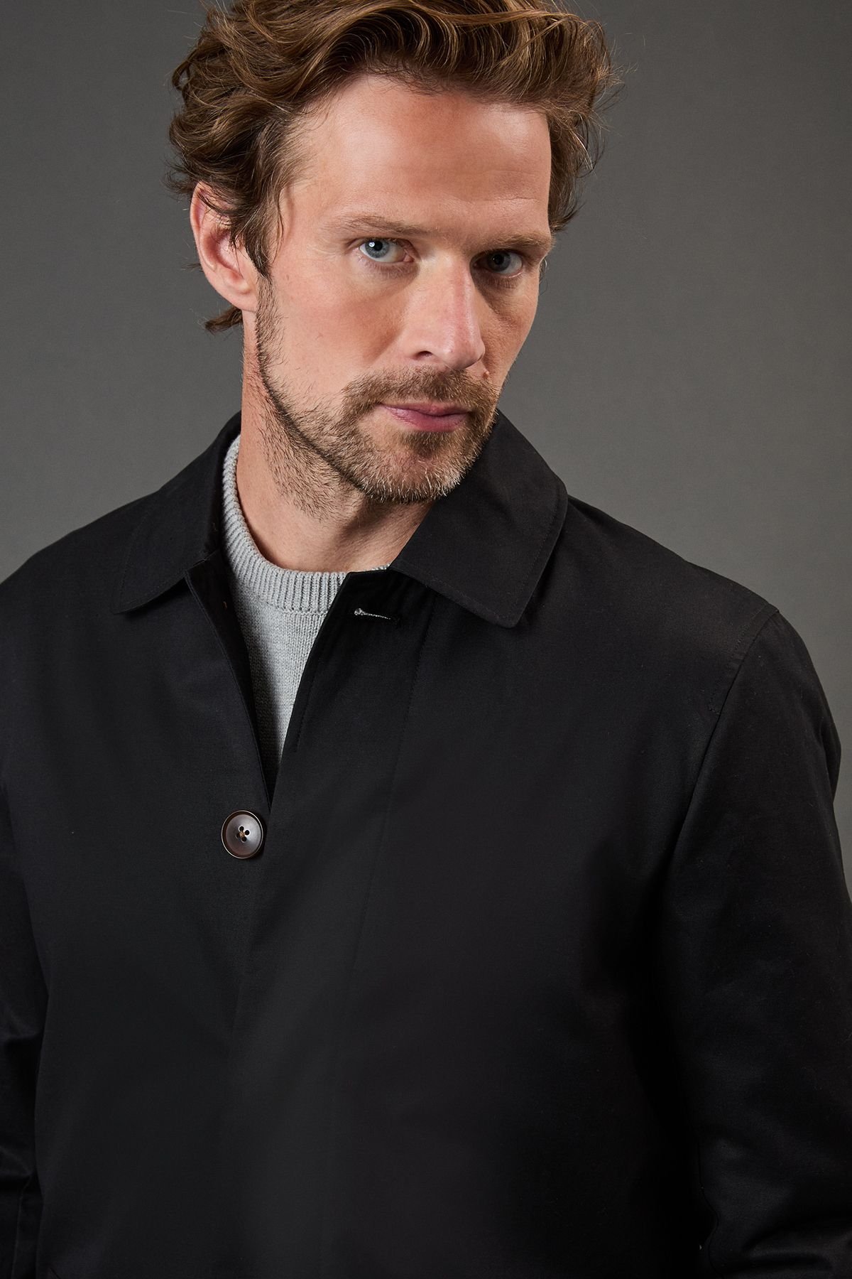 Maine Maine Men's Smart Cotton Mac in Black - 4