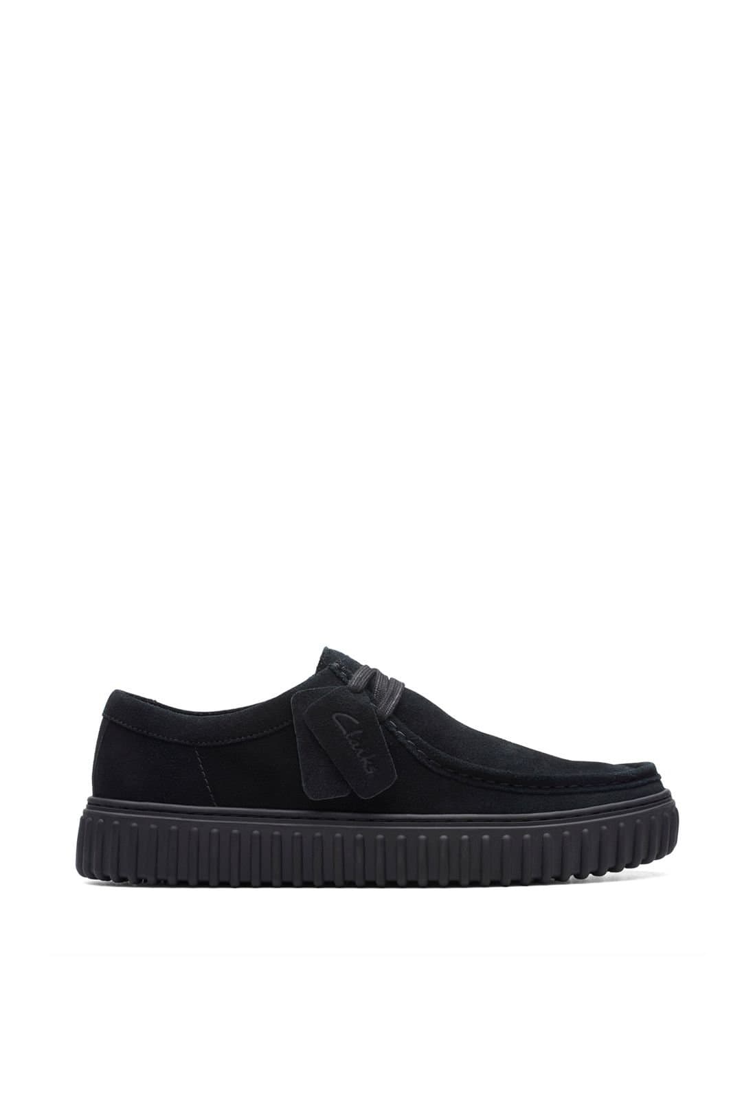Clarks Clarks Men's Torhill Lo Lace-Up Shoe Black Suede