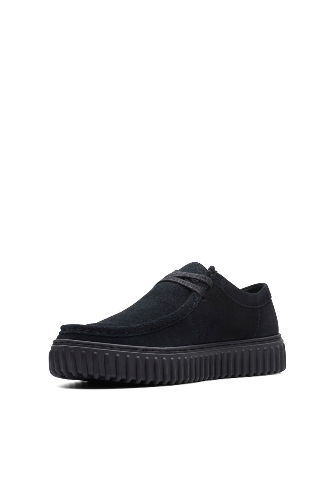 Clarks Clarks Men's Torhill Lo Lace-Up Shoe Black Suede - 4