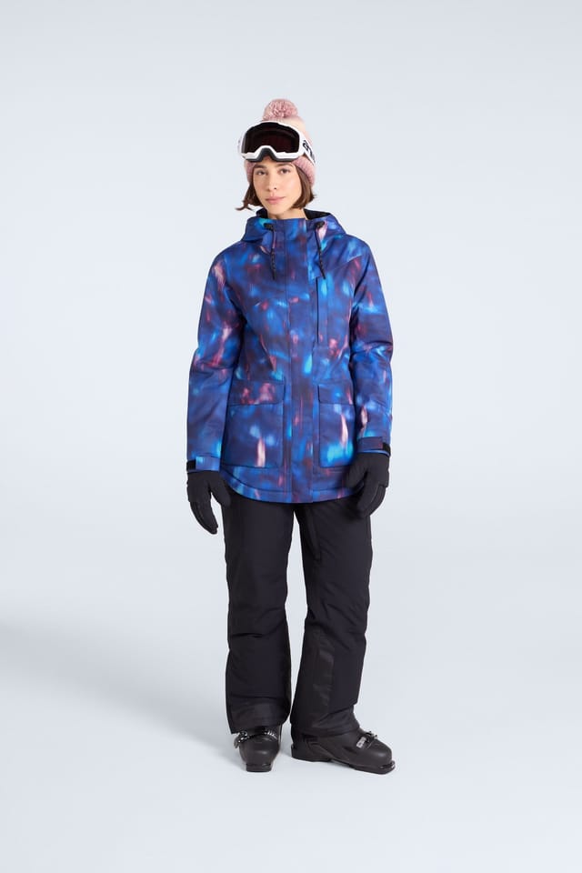 Animal Animal Women's 'Tignes' Printed Waterproof Taped Seams Thermal Tested Snow Jacket in Purple - 3