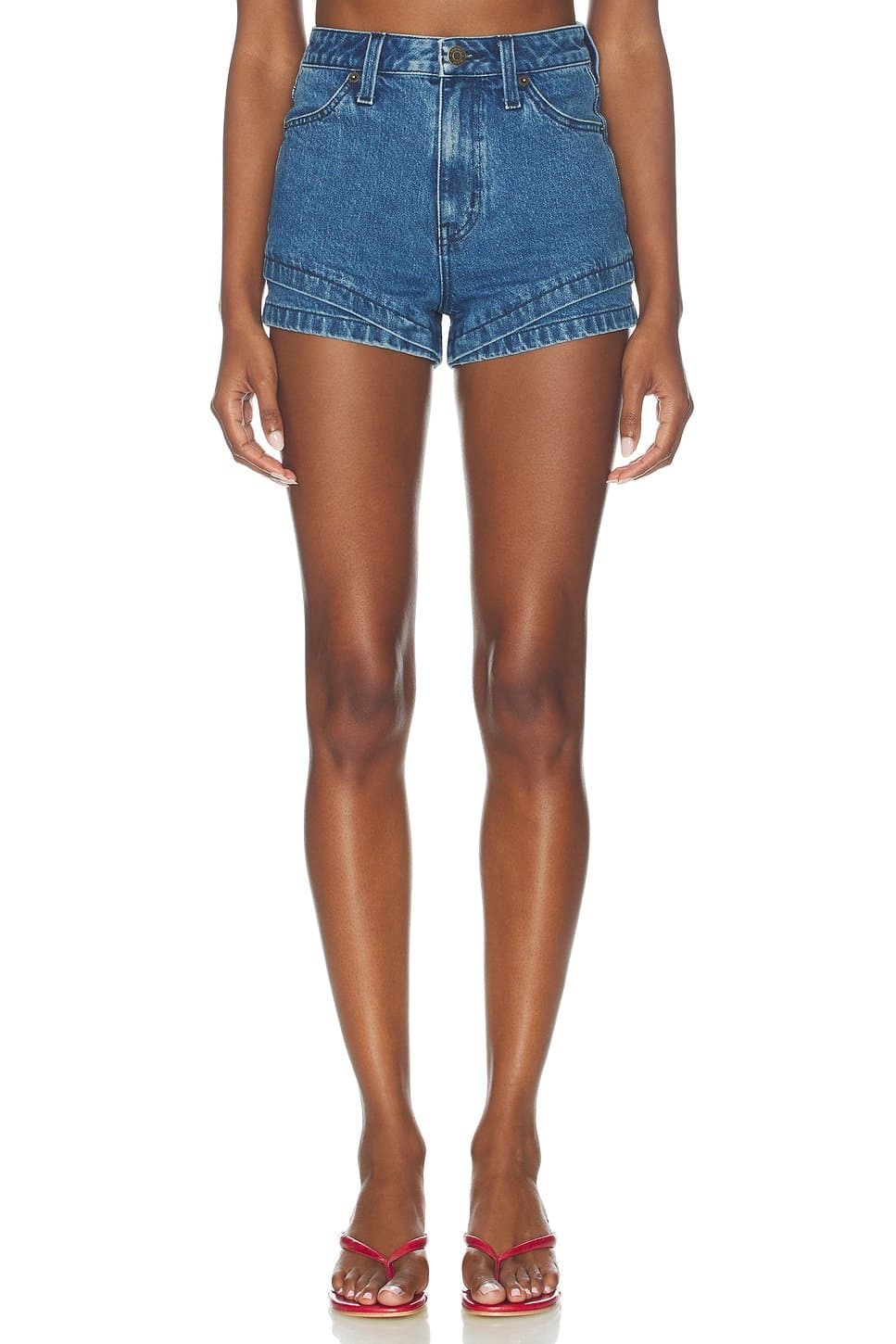 revolve Revolve Miami Hot Shorts in Waterfall Blue Denim