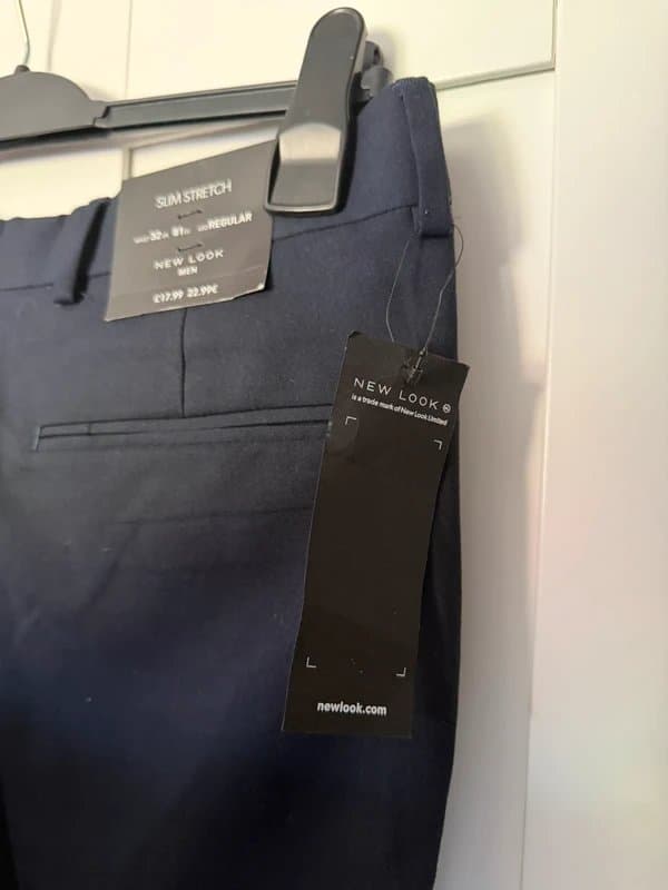 New Look Navy blue - Slim Stretch trousers