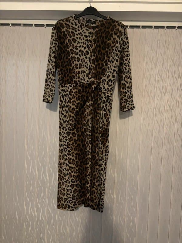 Bershka Women’s stunning leopard print dress