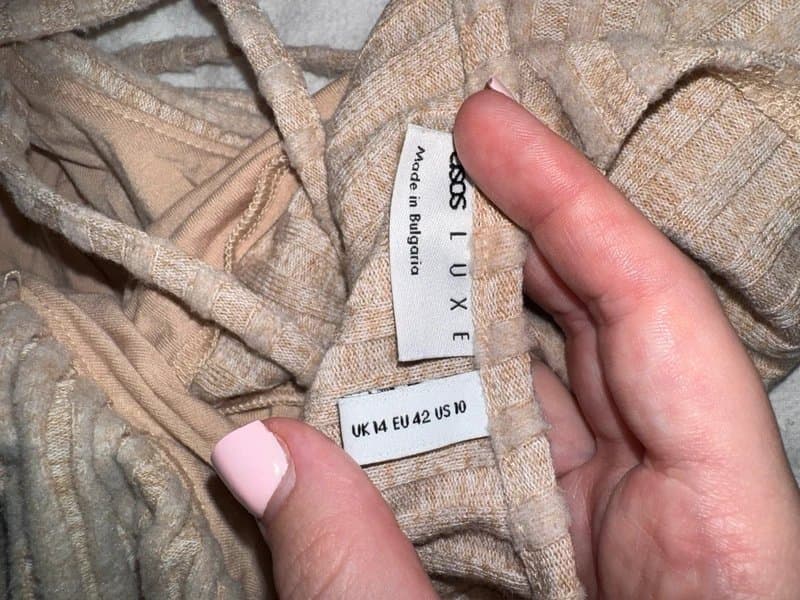 ASOS One shoulder tie back ASOS Luxe bodysuit