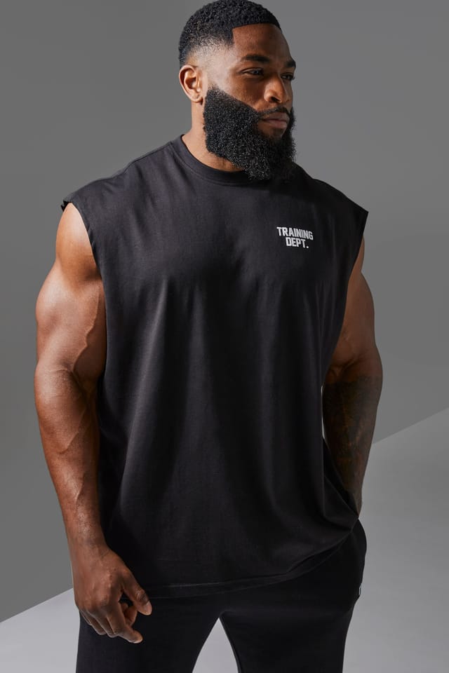 Training Dept. Training Dept. Men's Training Dept Oversized Tank in Black - 3