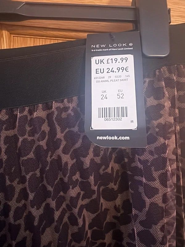 New Look Leopard Tulle Midi Skirt (18-20)