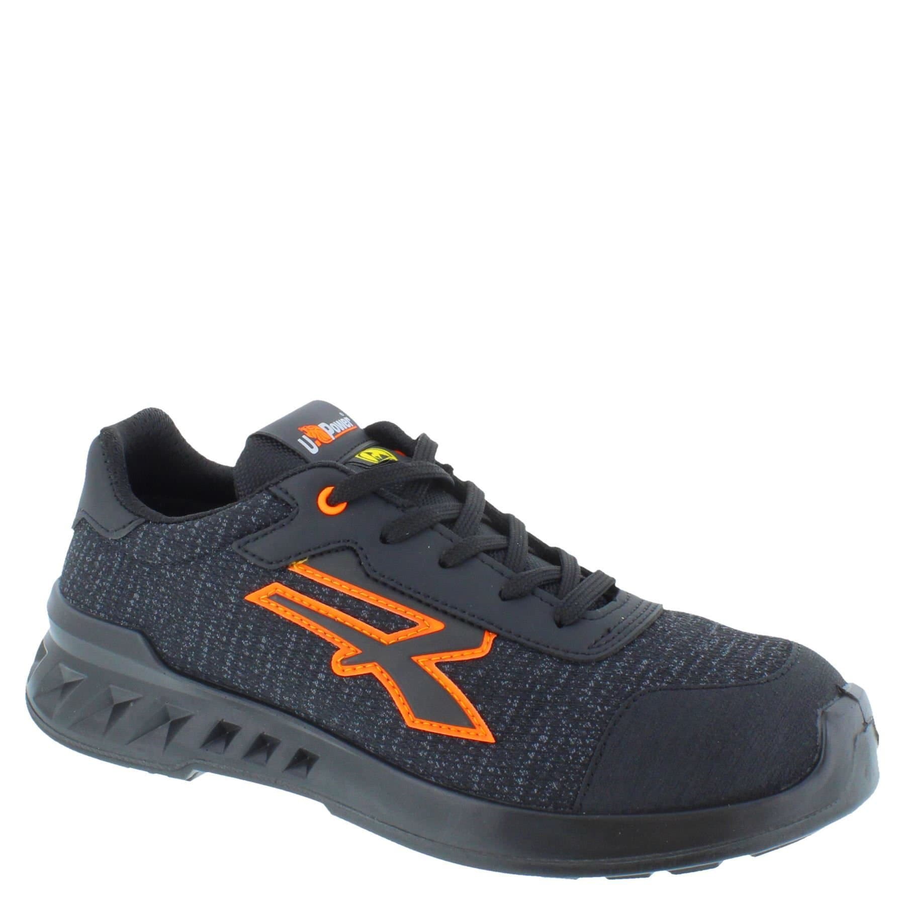 U-Power U-Power Men's Bradley S1P ESD Lightweight Safety Trainers in Black