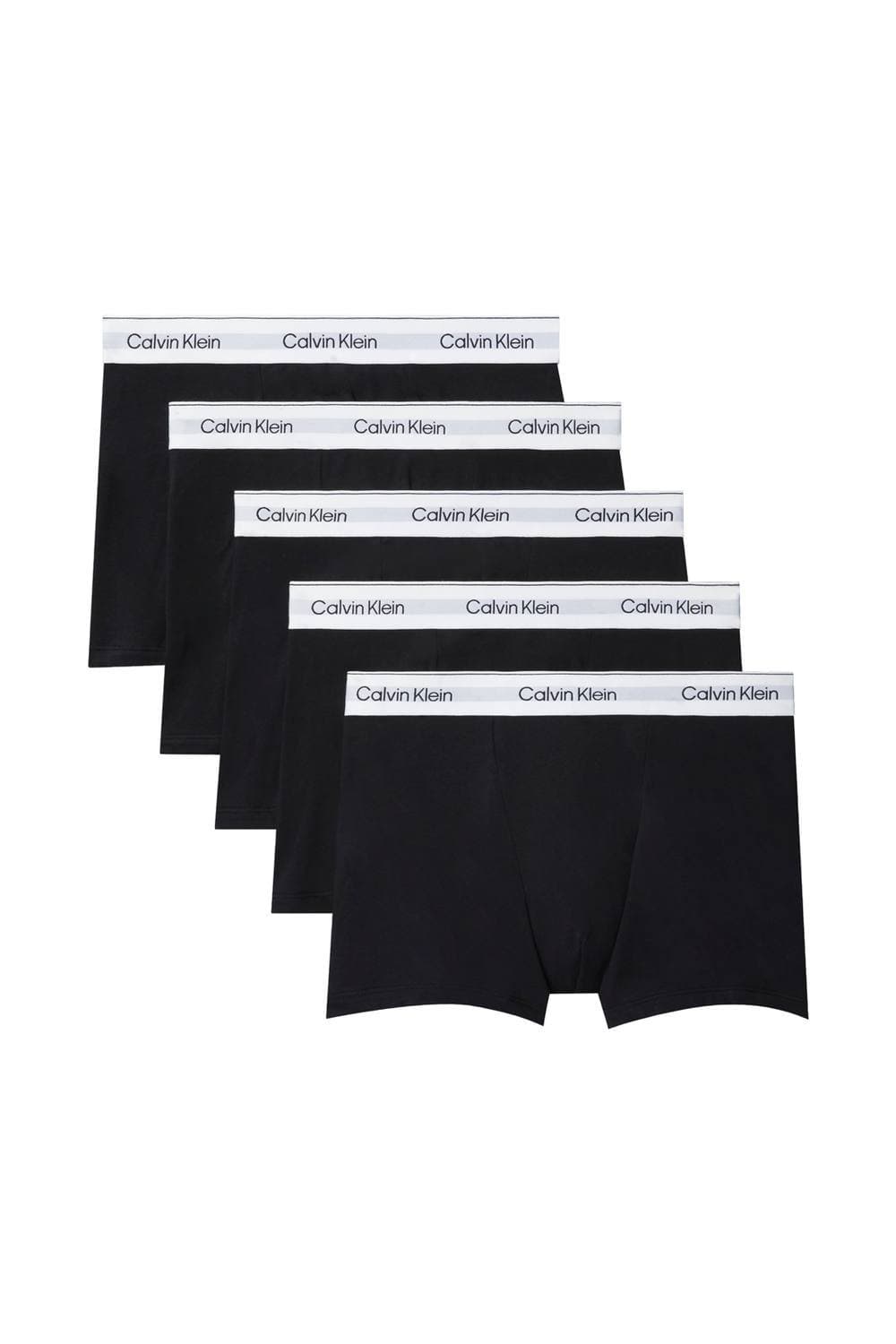 Calvin Klein Calvin Klein Men's Icon Cotton Stretch Relaxed Fit Trunks 5 Pack - Black