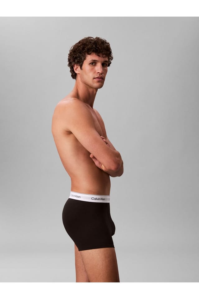 Calvin Klein Calvin Klein Men's Icon Cotton Stretch Relaxed Fit Trunks 5 Pack - Black - 3