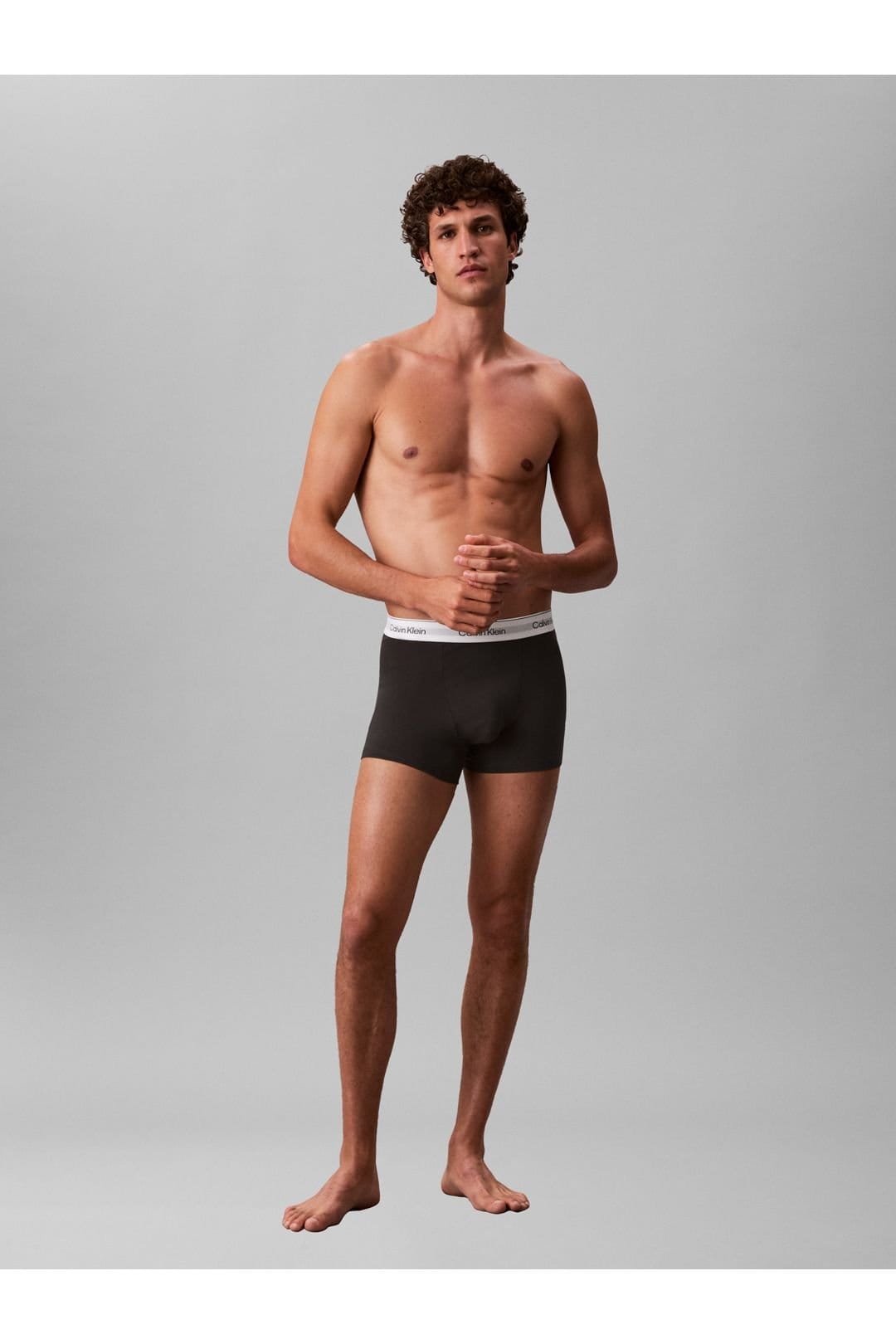 Calvin Klein Calvin Klein Men's Icon Cotton Stretch Relaxed Fit Trunks 5 Pack - Black - 4