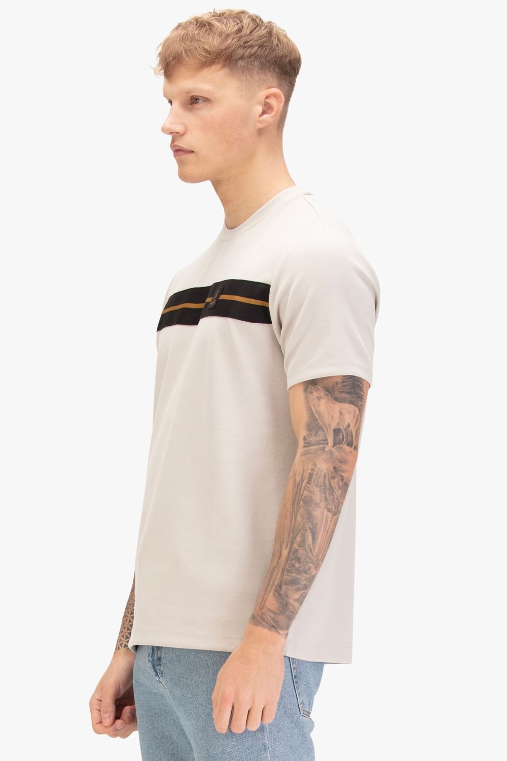 Luke 1977 Luke 1977 Men's Hopkins 1000 T-shirt in Light Grey - 3