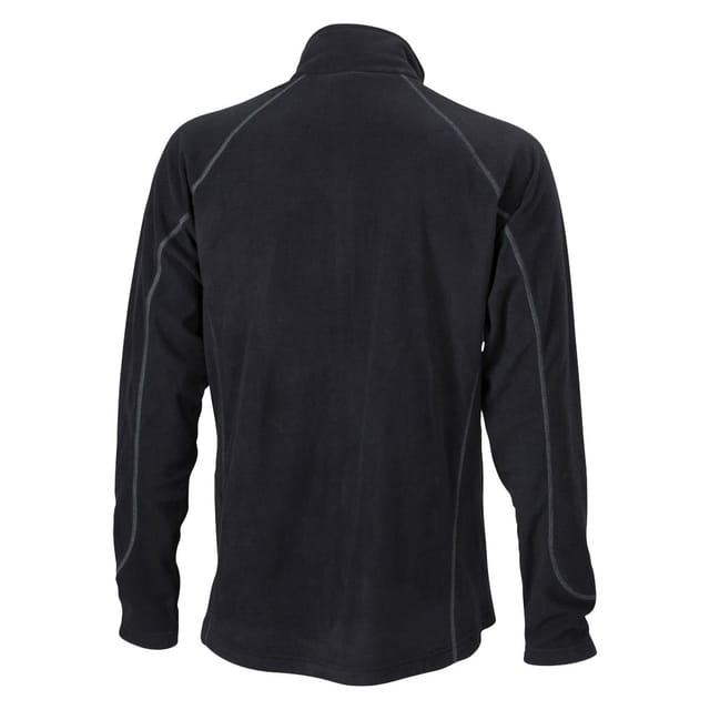 James and Nicholson James and Nicholson Men's Structured Fleece Jacket in Black - 2
