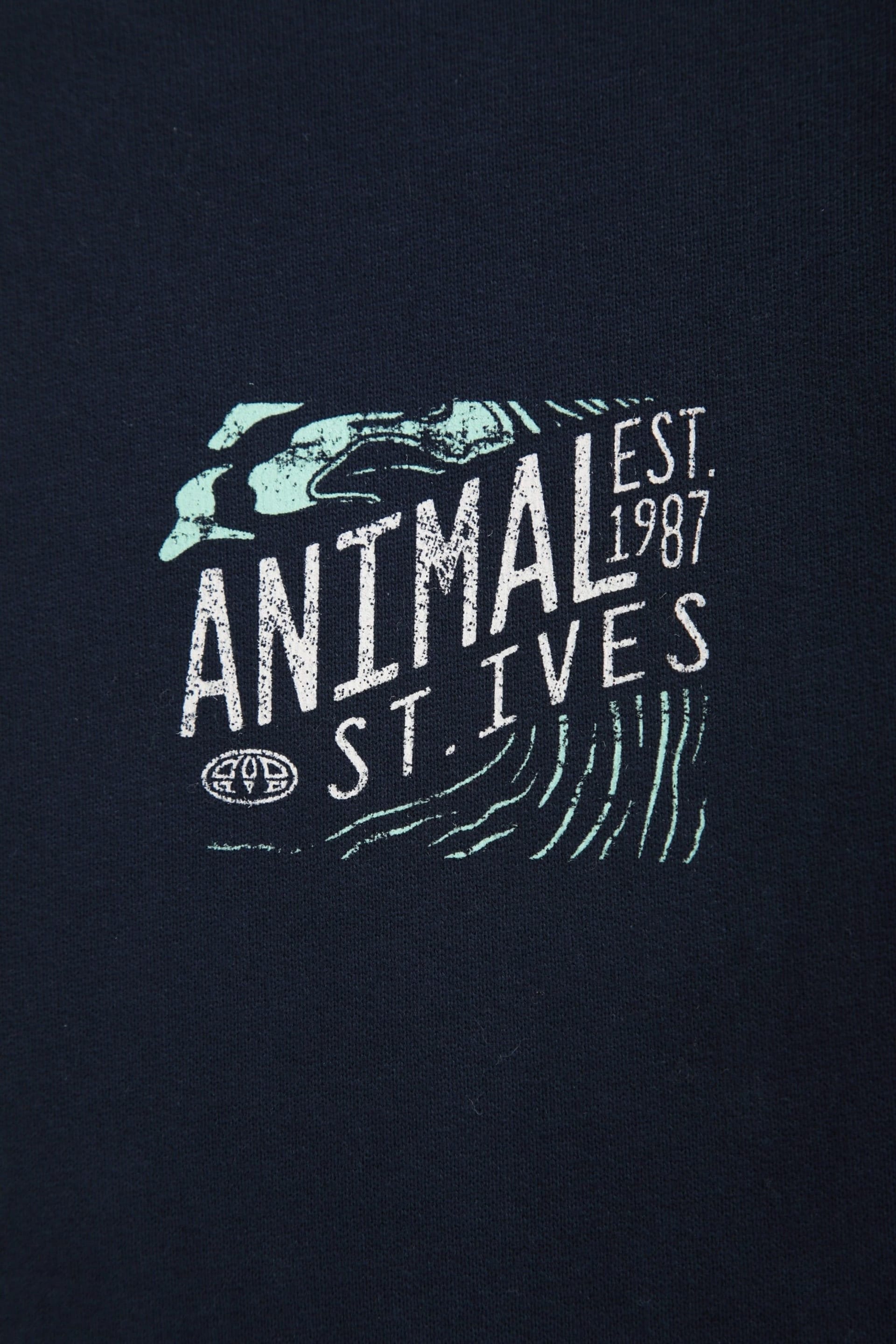 Animal Animal Men's 'Jonah' St Ives Soft Cotton Comfortable Casual Pullover Sweatshirt in Navy - 4