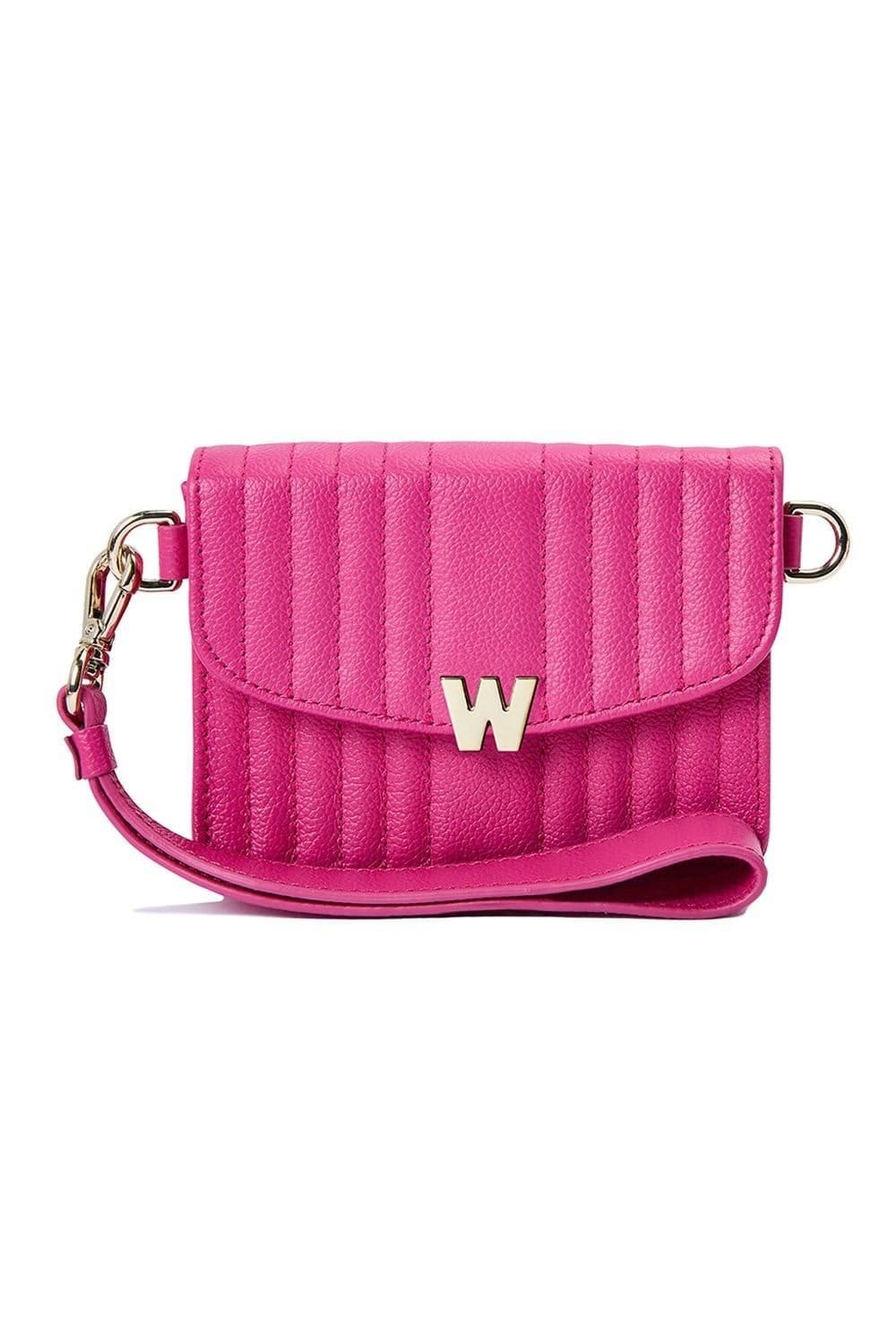 Wolf WOLF Women's Mimi Mini Bag with Wristlet & lanyard in Pink - 4
