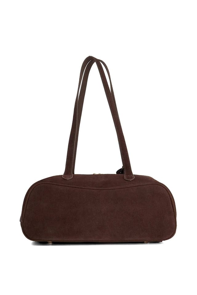 Dune London Dune London Women's 'Day' Suede Shoulder Bag in Brown - 2
