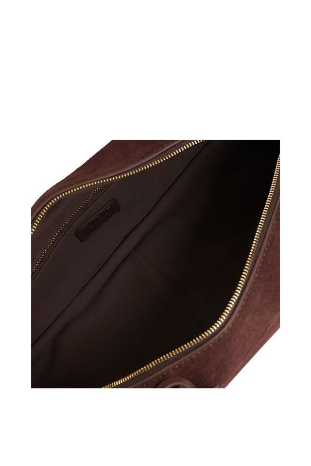 Dune London Dune London Women's 'Day' Suede Shoulder Bag in Brown - 3