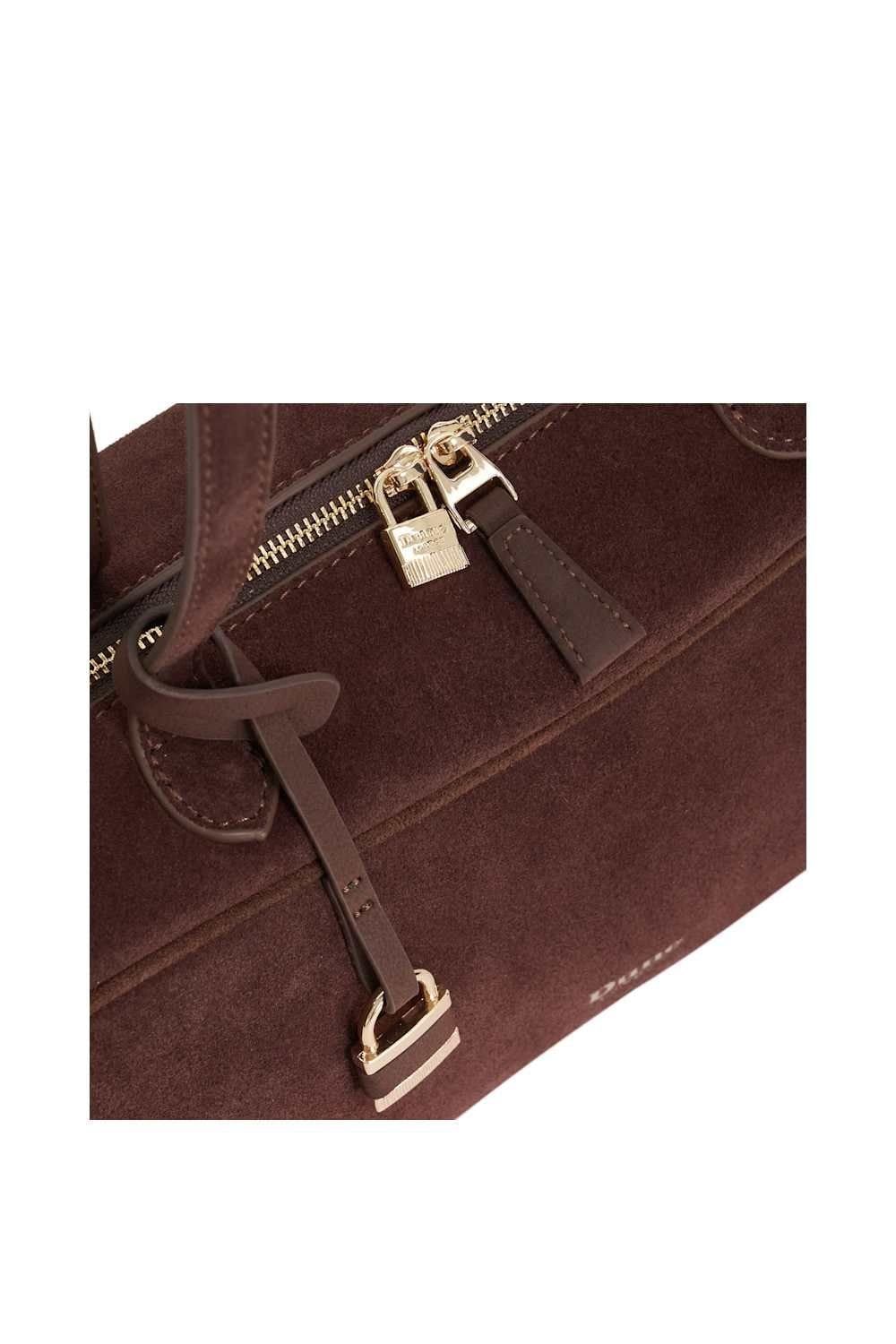 Dune London Dune London Women's 'Day' Suede Shoulder Bag in Brown - 4