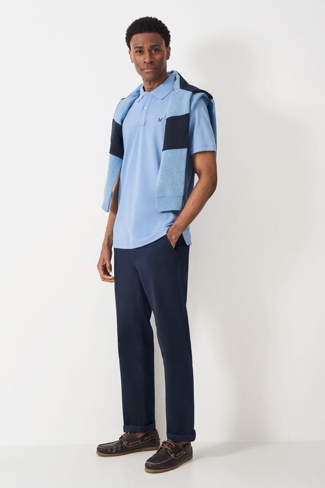 Crew Clothing Crew Clothing Men's Classic Pique Polo Sky Blue - 2