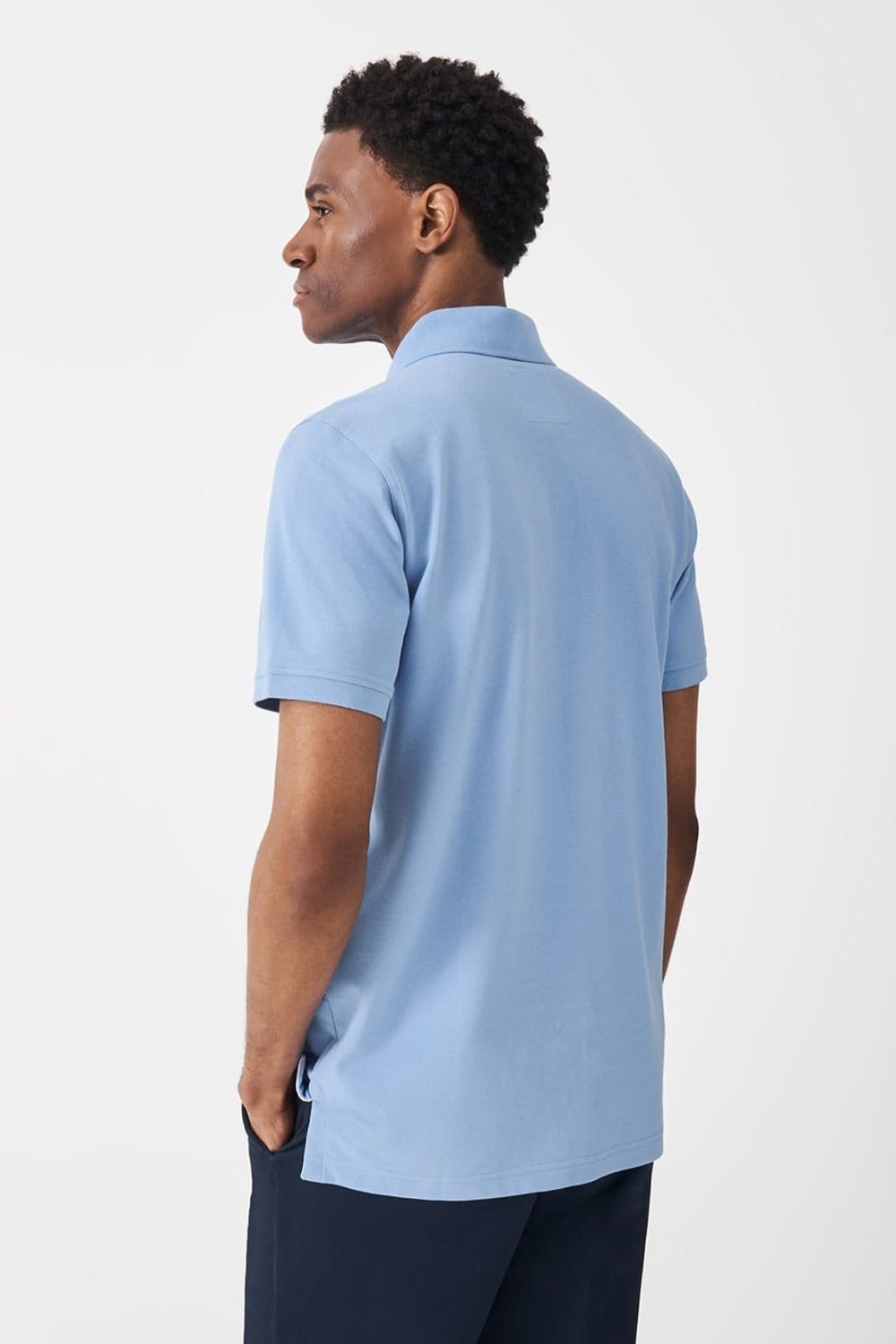 Crew Clothing Crew Clothing Men's Classic Pique Polo Sky Blue - 4