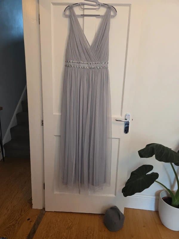 Monsoon Monsoon silver occassion/prom/bridesmaid dress UK size 22