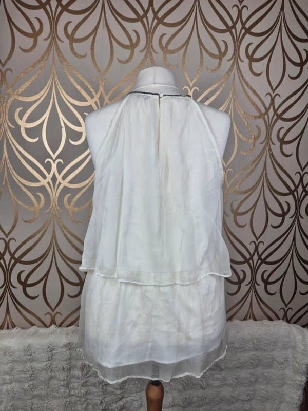 Next Next layered floaty halter neck blouse size 20
