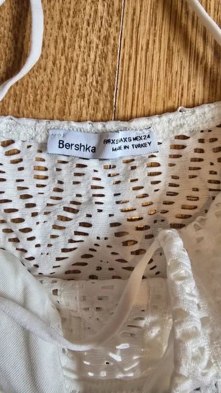 Bershka bershka white lace corset bodysuit