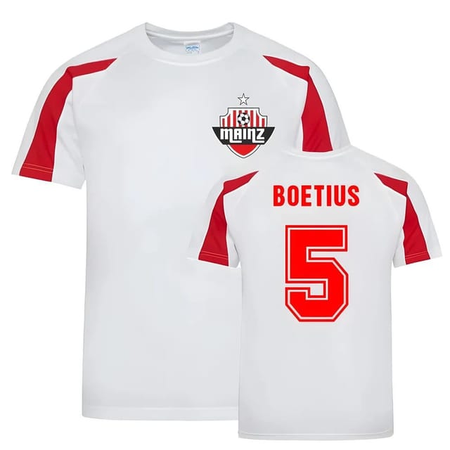Mainz 05 Mainz 05 Men's Jean - Paul Boetius Mainz Sports Training Jersey in White - 2