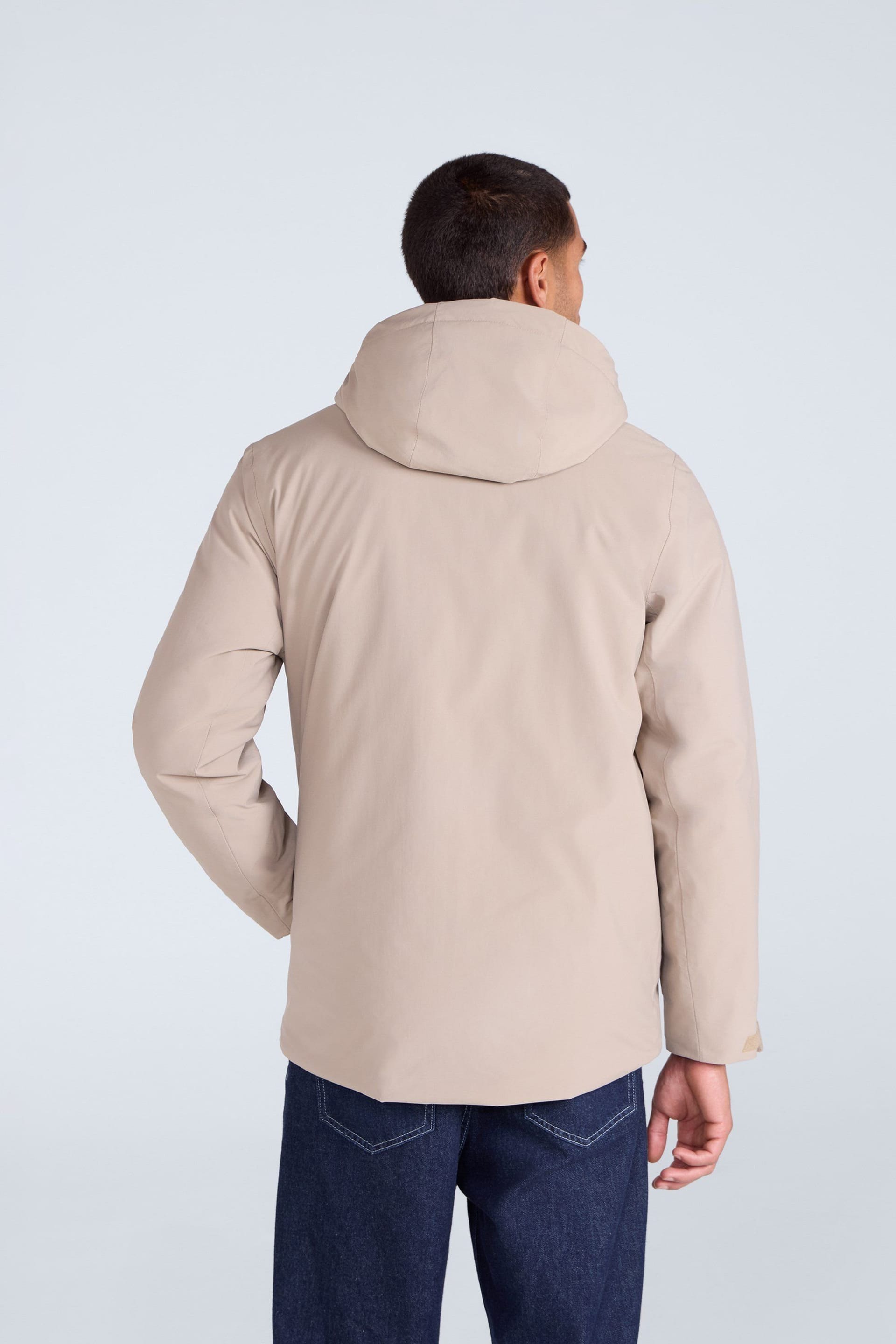 Animal Animal Men's 'Hague' Warm Comfortable Lightweight Padded Full Zip Outdoor Jacket in Beige - 4