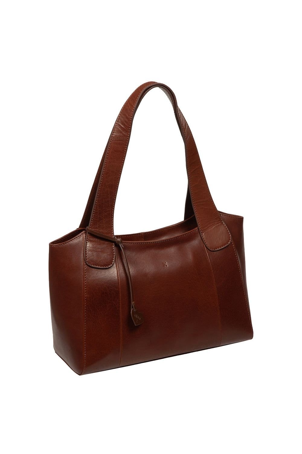 NiNa Amora NiNa Amora Women's 'Contessa' Leather Handbag in Brown - 4