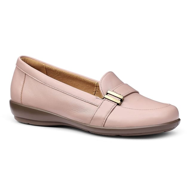 Hotter Hotter Women's Wide Fit 'Clay' Loafers in Pale Pink - 2