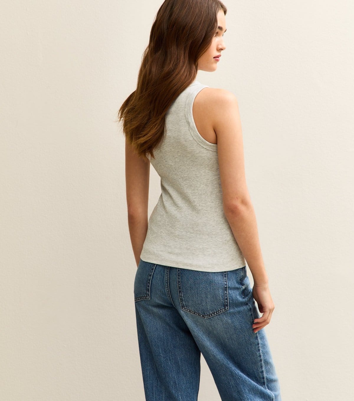 New Look Women's Light Grey Racer Back Vest Top New Look - 4
