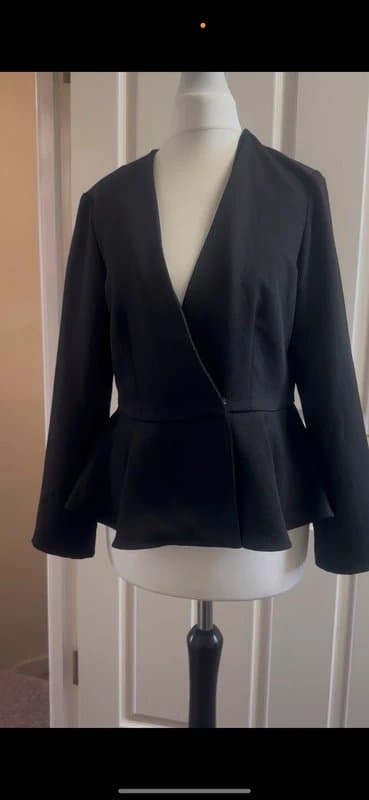 Topshop Topshop peplum jacket blazer cover up coat