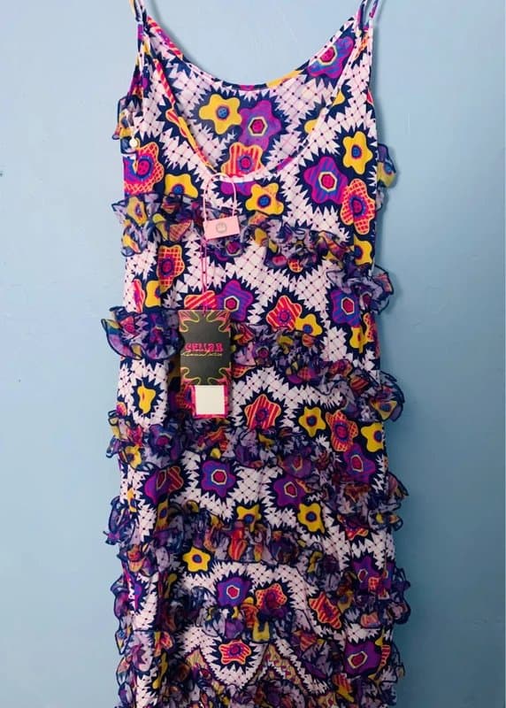 CeliaB Celia B Hum Ruffle Maxi Dress- Medium BNWT