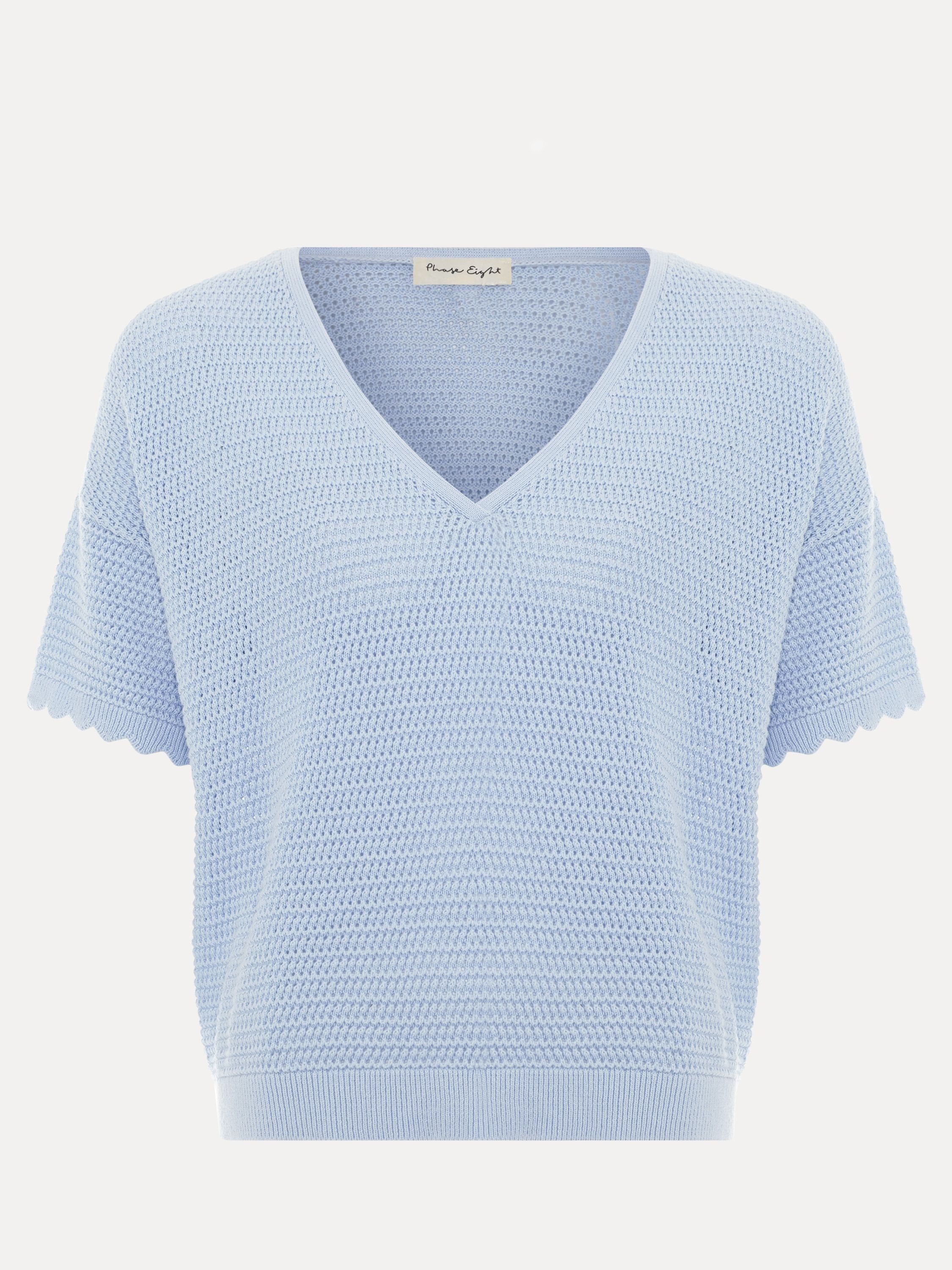 Phase Eight Phase Eight Women's Amira Texture Jumper in Baby Blue - 2
