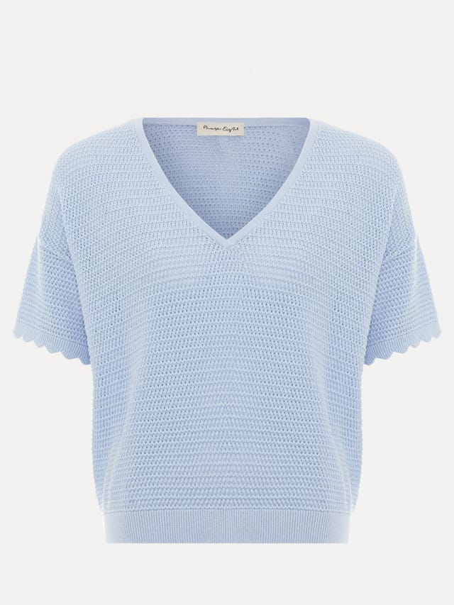 Phase Eight Phase Eight Women's Amira Texture Jumper in Baby Blue - 2