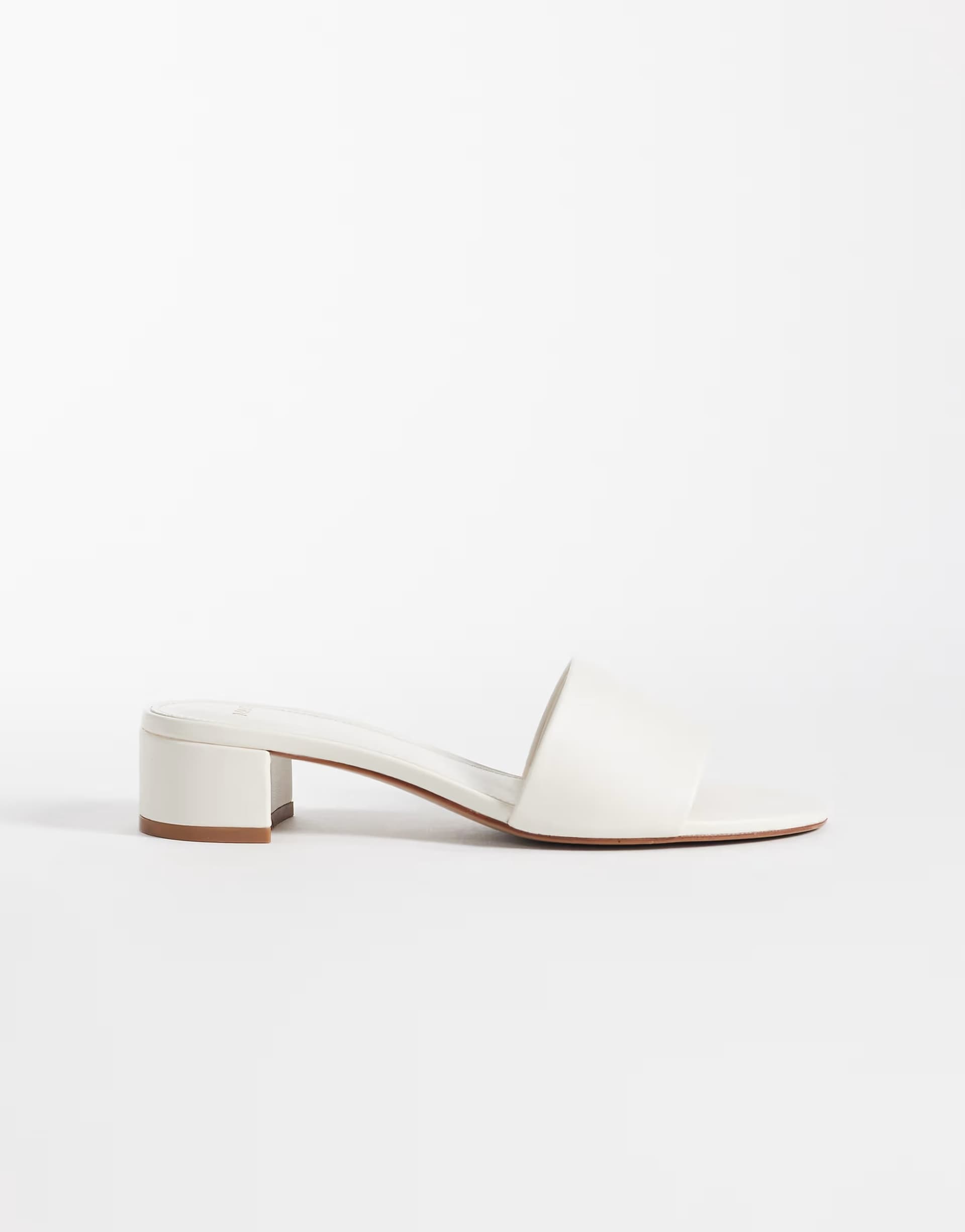 ASOS Mango classic heeled sandals in cream