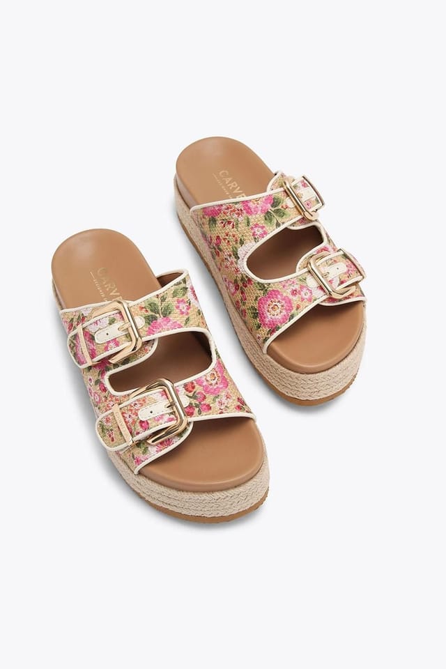 Carvela Carvela Women's 'Perla Flatform' Fabric Sandals - 2